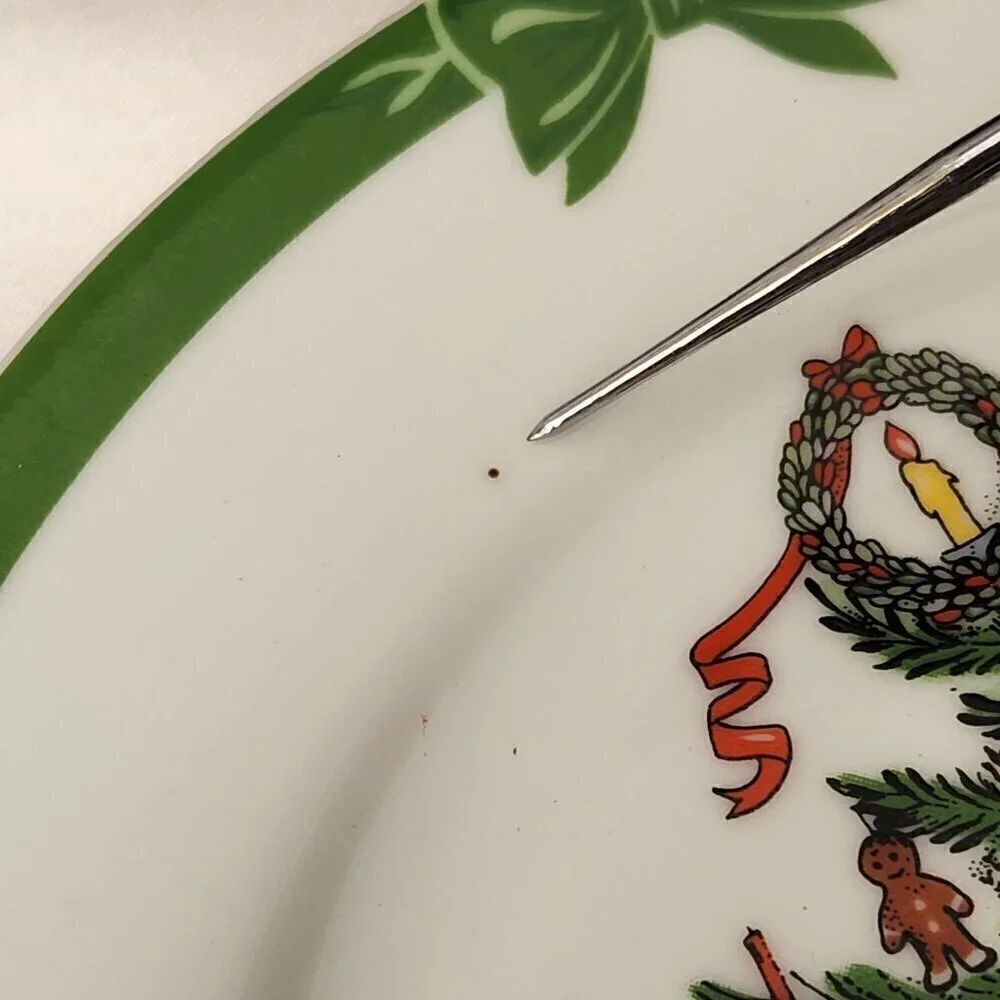 Georges Briard Yule Tide Christmas Tree Salad Desert Plate 7-1/2